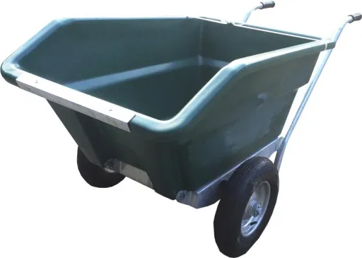 Two-wheeled wheelbarrow TWB 250 green