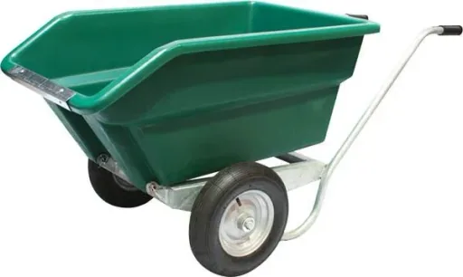 Two-wheeled wheelbarrow TWB 250 green