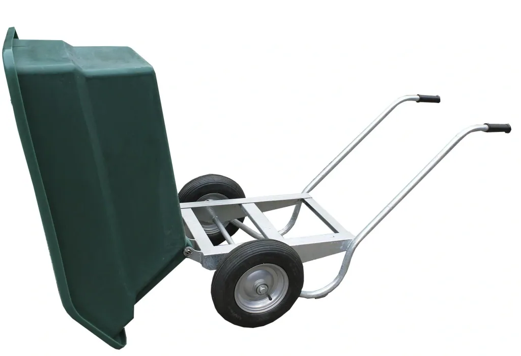 Two-wheeled wheelbarrow TWB 250 green