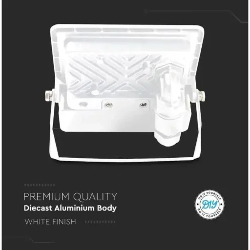 VT-138S LED Floodlight with Sensor - 30 W - 2340 Lm - 4000K - White