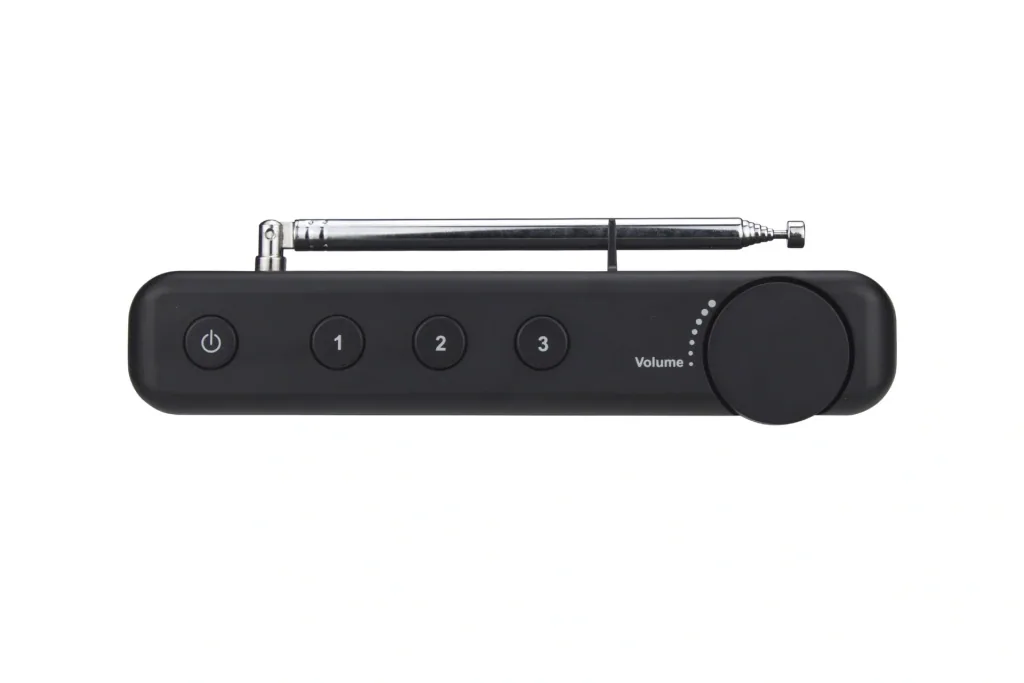Portable Internet radio with rechargeable battery and headphone jack, anthracite