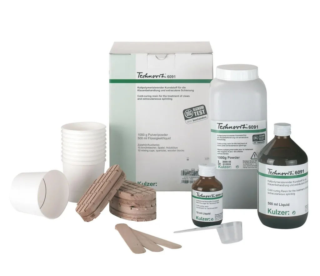 Technovit 6091 set of 10, hoof care for cattle