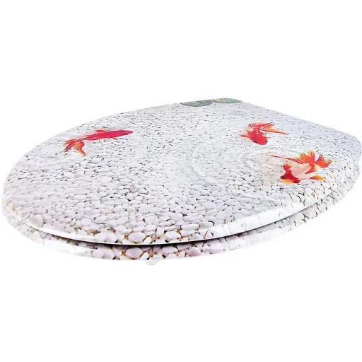 Duroplast toilet seat fishes