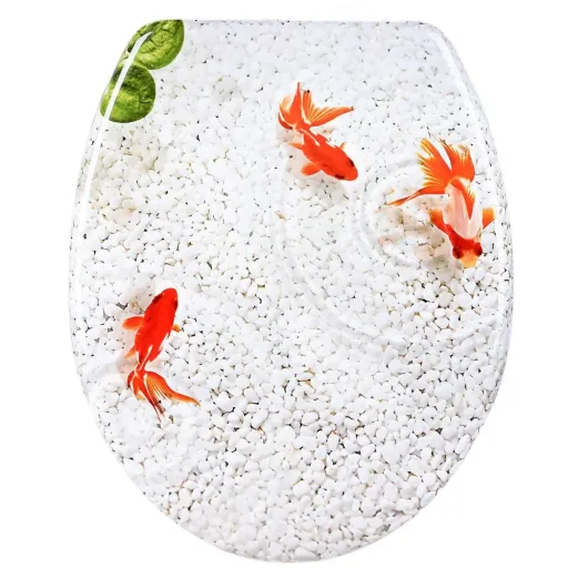 Duroplast toilet seat fishes