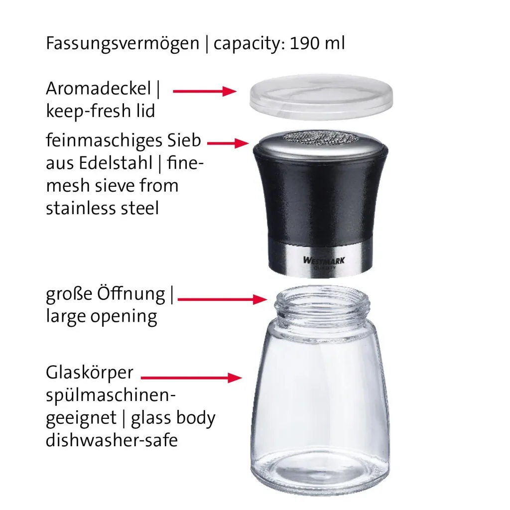 Powdered sugar shaker "Blacky"