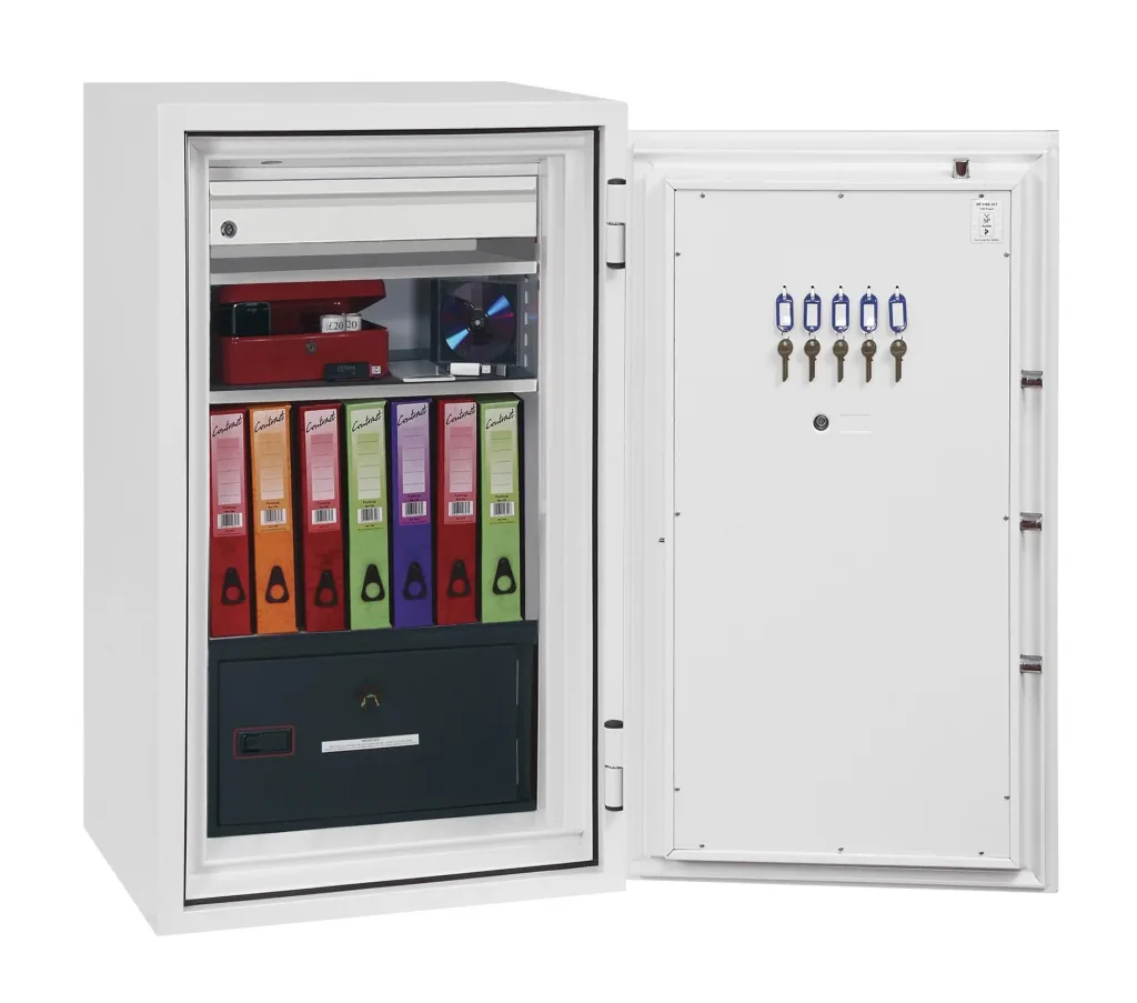 Data protection safe Datacombi size 4 with key lock