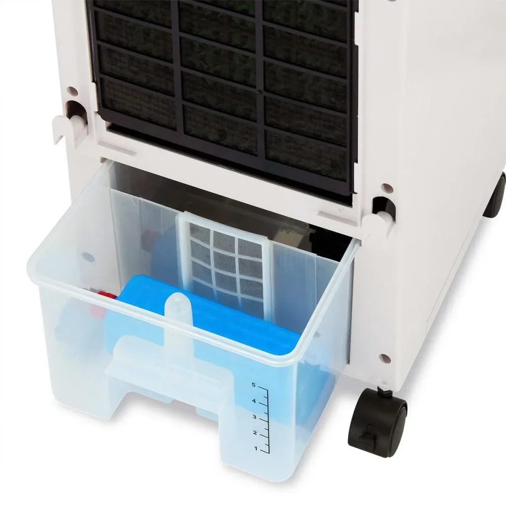 Mobile air conditioner white/black 5L including timer 2 cooling elements