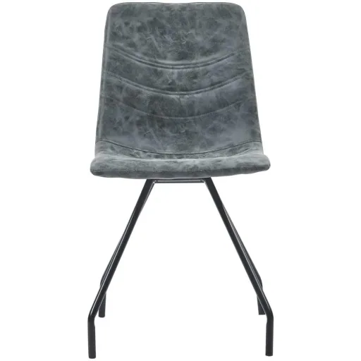 Dining chairs 2 in black leather