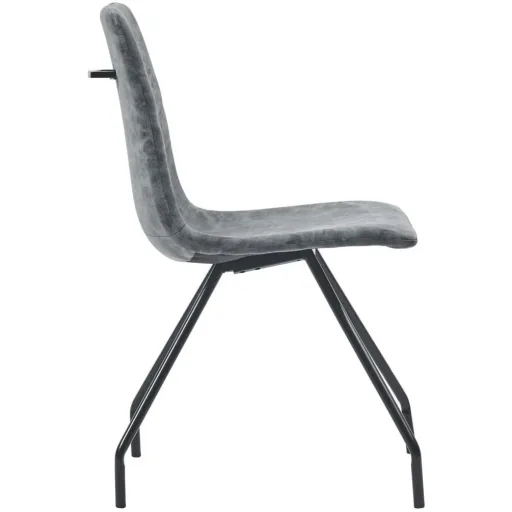 Dining chairs 2 in black leather