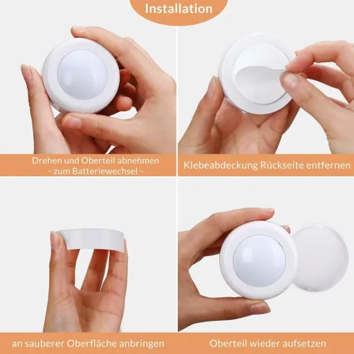 LED-Lamp 6er-Set Skab White mit Fernbedienung