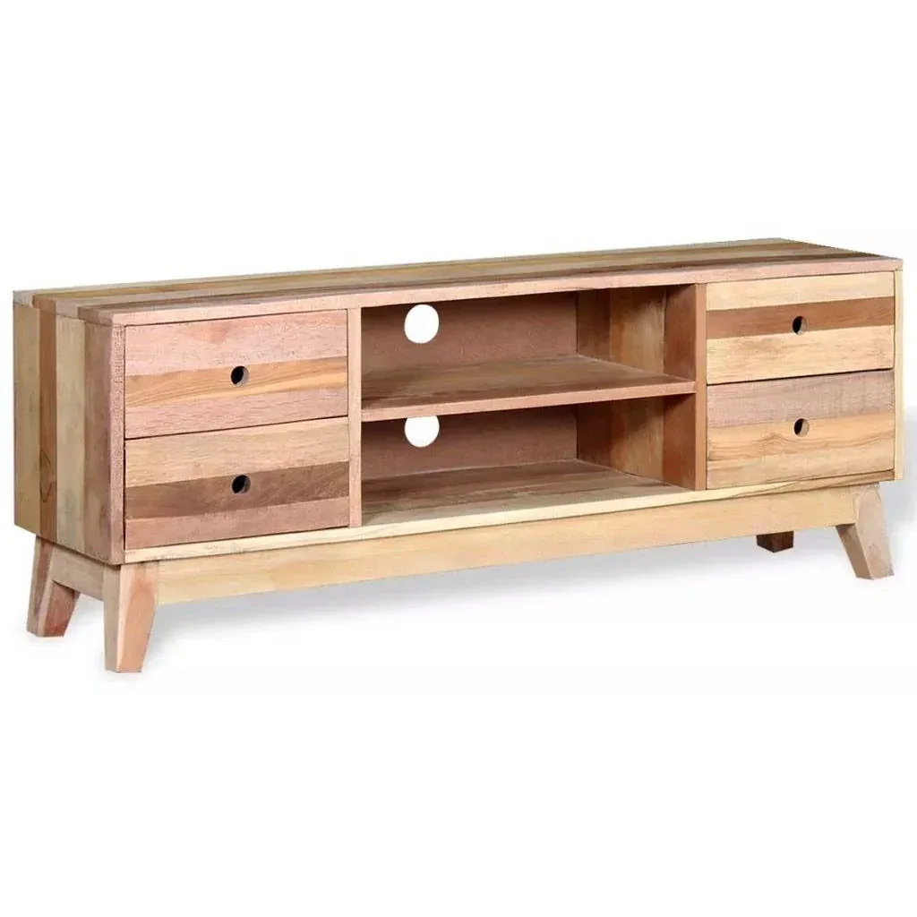 TV cabinet solid recycled wood