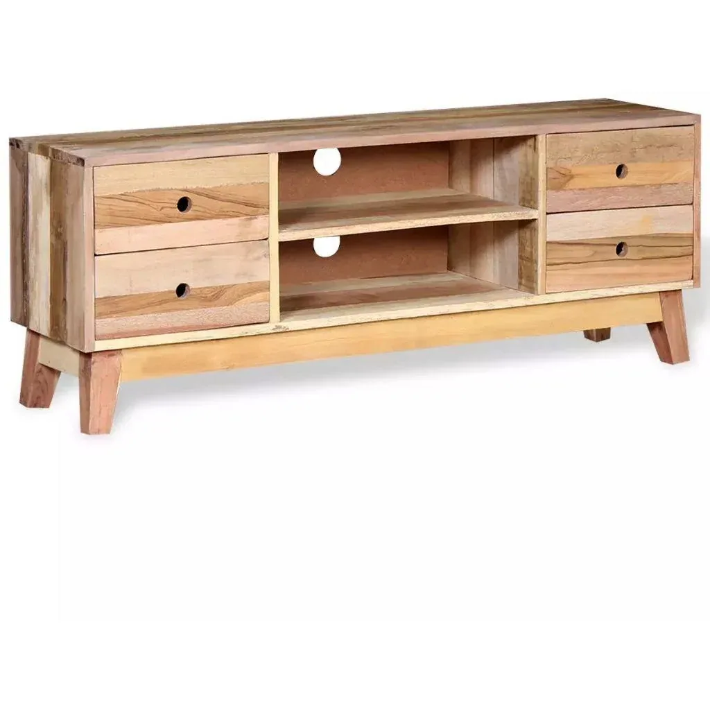 TV cabinet solid recycled wood