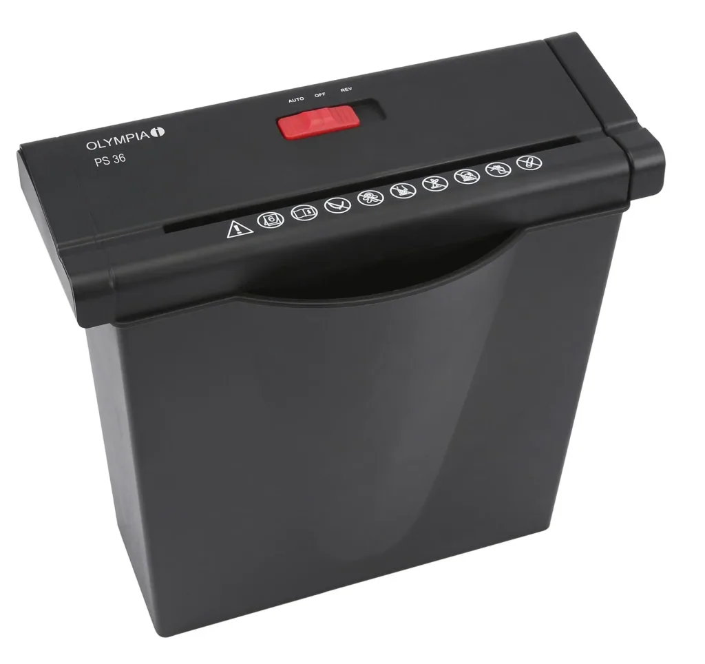 Strip-cut shredder, security level P2