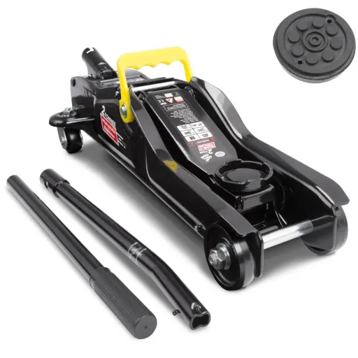 2-part car jack with housing