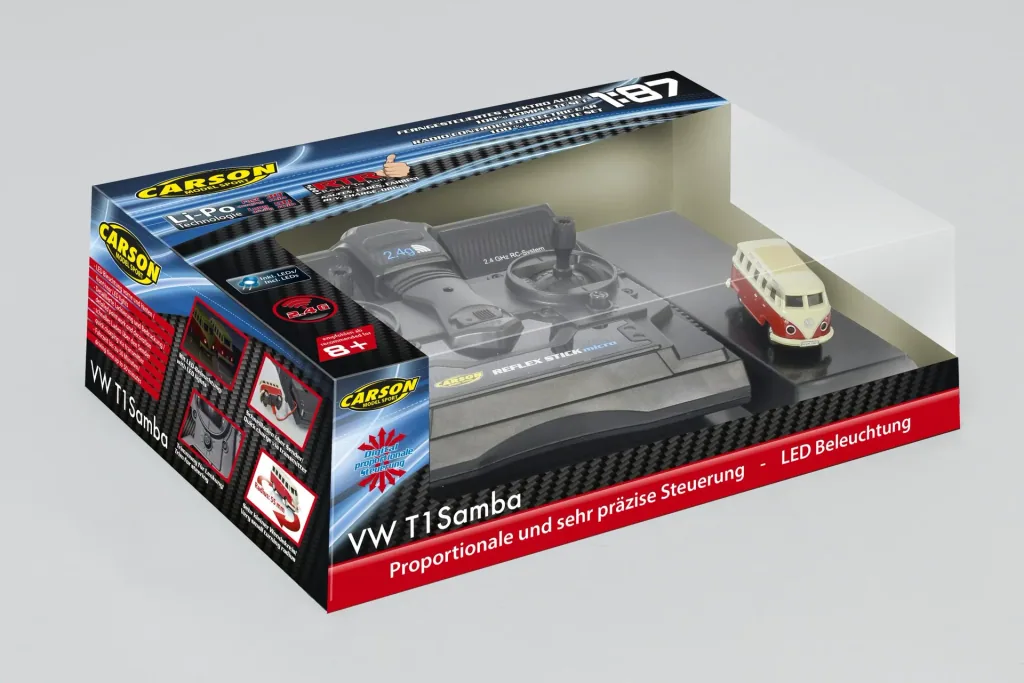 1:87 Mini VW T1 Samba Bus 2.4G 100% RTR
