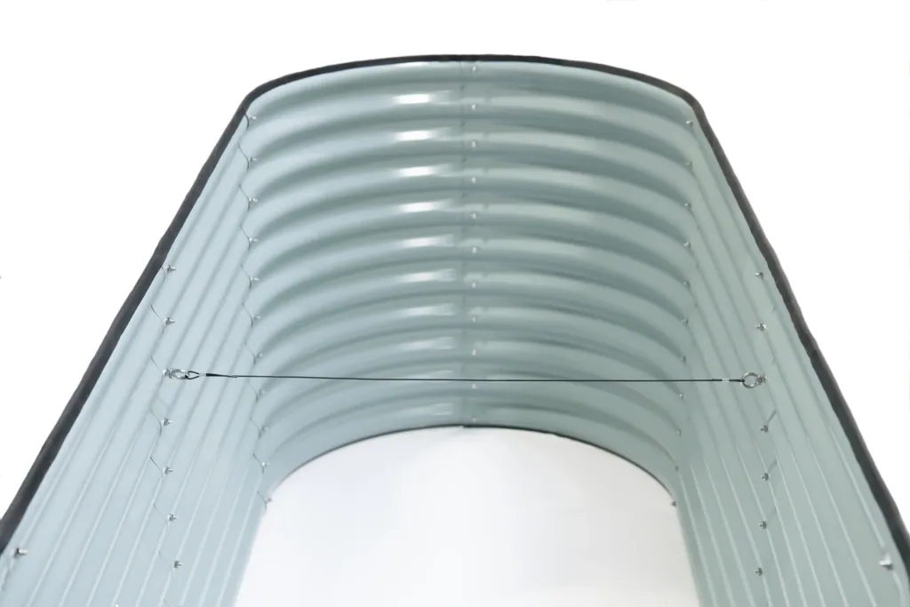 Raised Bed Grow Faster, 240×80×82 cm, Anthracite – Metal made of galvanized corrugated sheet