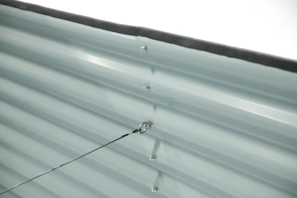 Raised Bed Grow Faster, 240×80×82 cm, Anthracite – Metal made of galvanized corrugated sheet