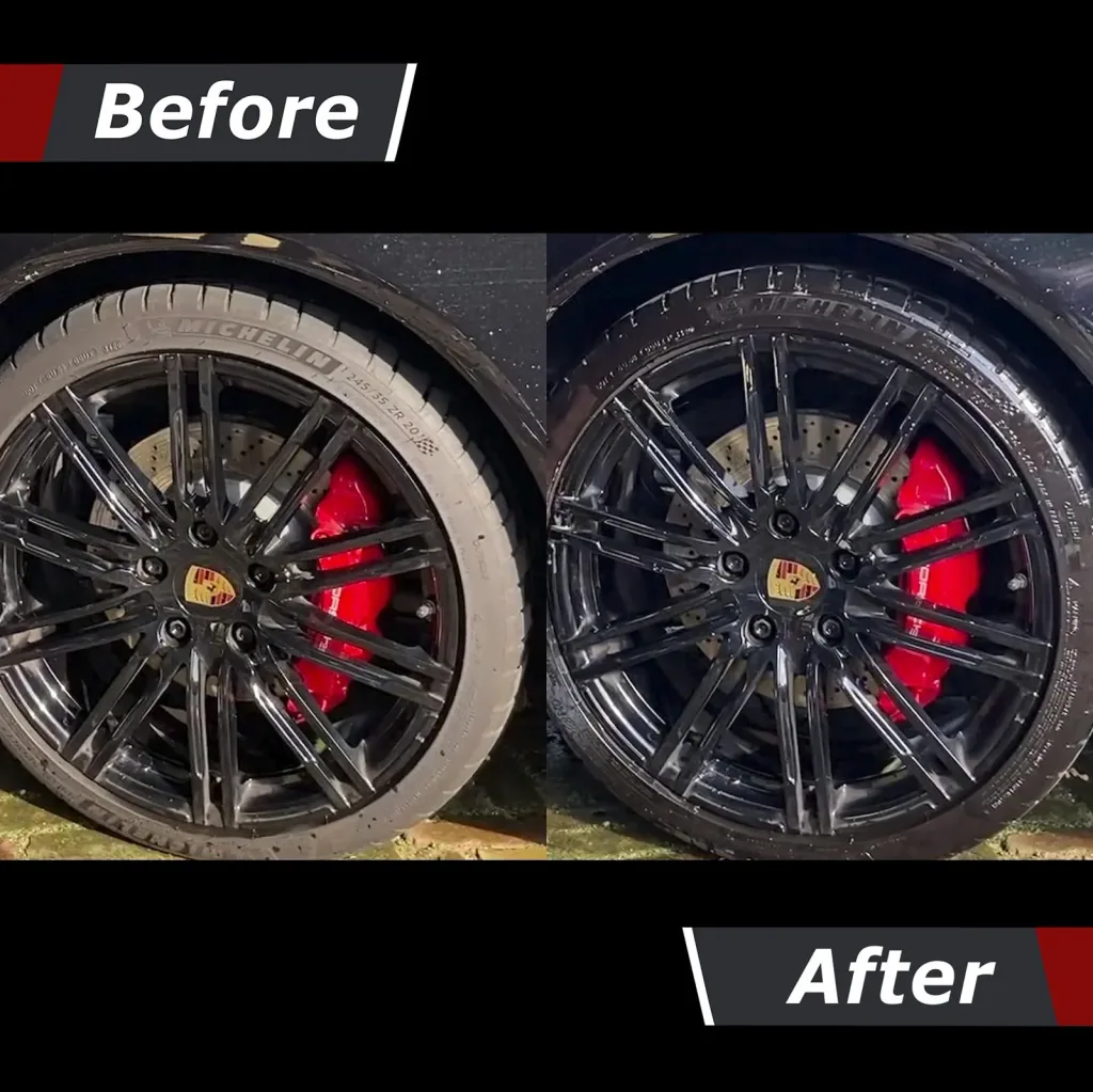 Rim and tire cleaning set