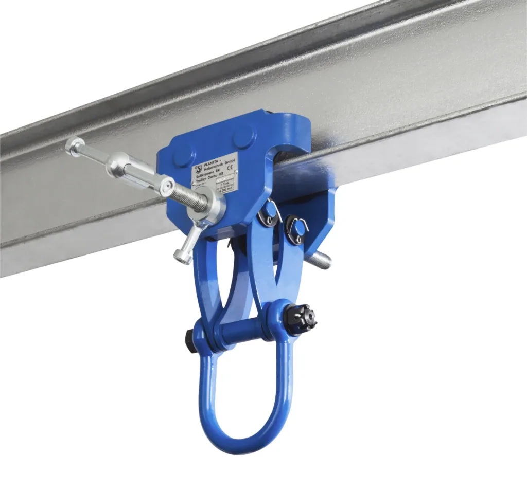 Roll clamp BR 20, load capacity 5000 kg, gripping range 100 - 305 mm, min. curve radius 1.5 m