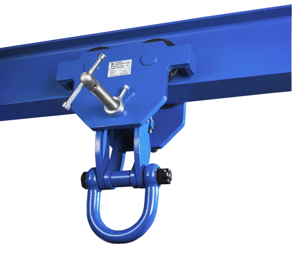 Roll clamp BR 20, load capacity 5000 kg, gripping range 100 - 305 mm, min. curve radius 1.5 m