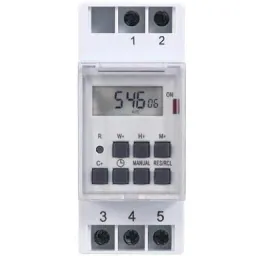 Digital weekly timer - DIN rail mounting