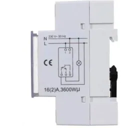 Digital weekly timer - DIN rail mounting