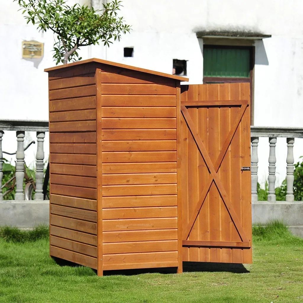 Tool shed wood garden shed tool shed double door