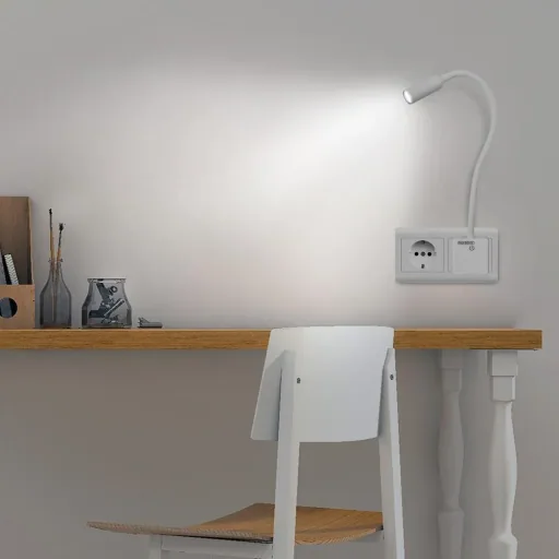 LED wall light Svetloba white with remote control