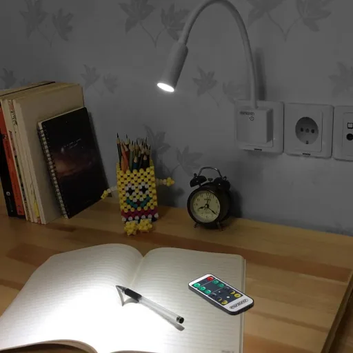 LED wall light Svetloba white with remote control