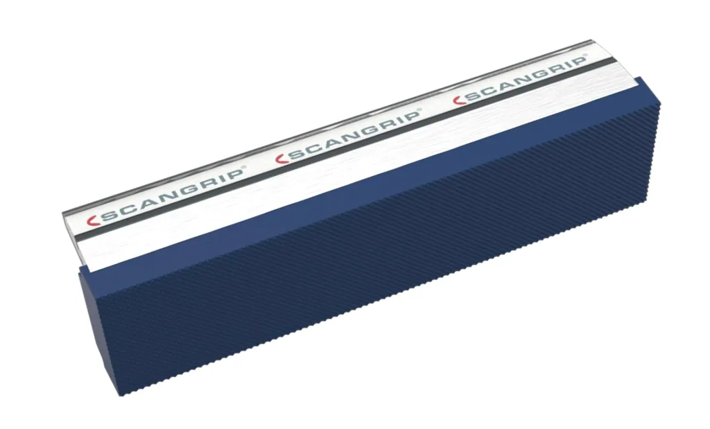 Aluminum-rubber magnetic vice jaws 125 mm