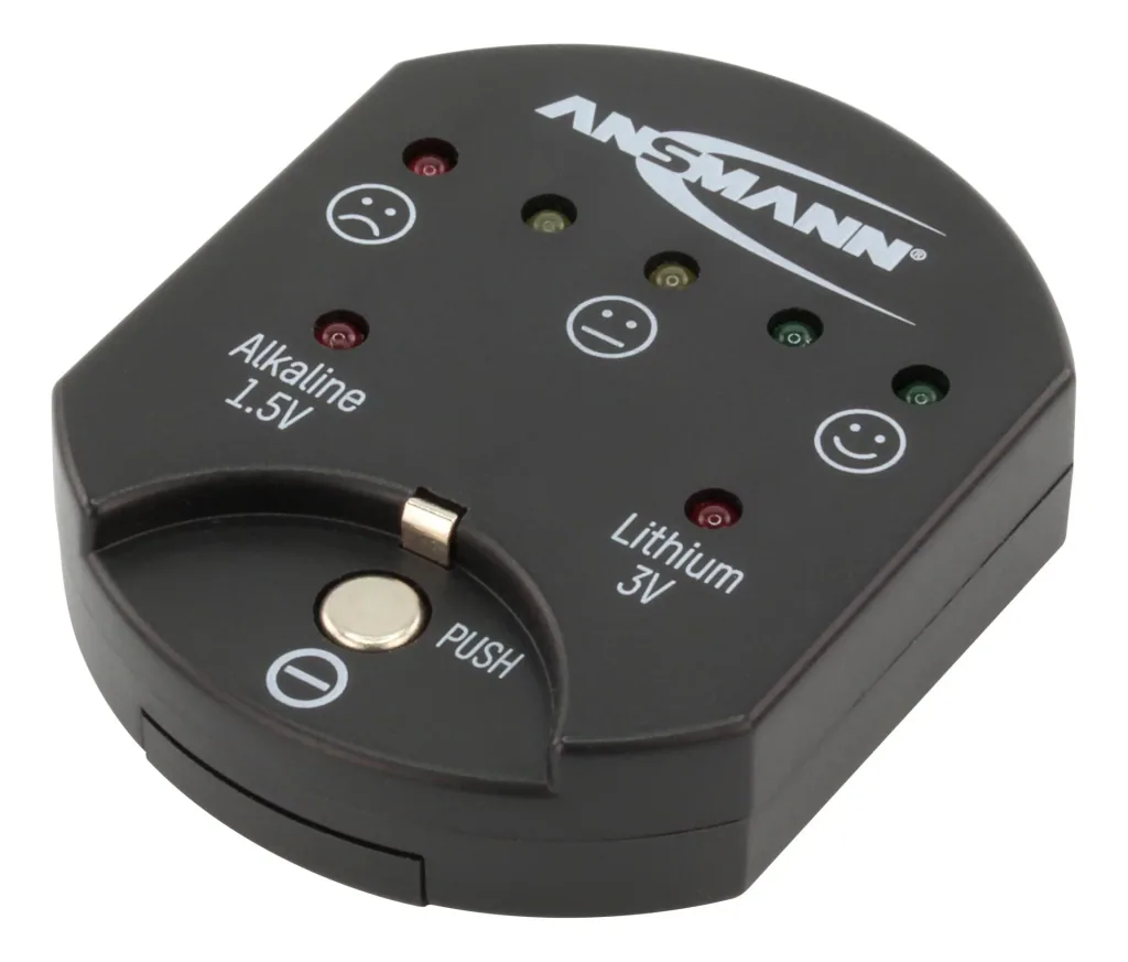 Button cell tester including 24-piece button cell assortment
