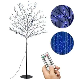 Cherry blossom tree with 200 LEDs, 180 cm for indoor/outdoor use