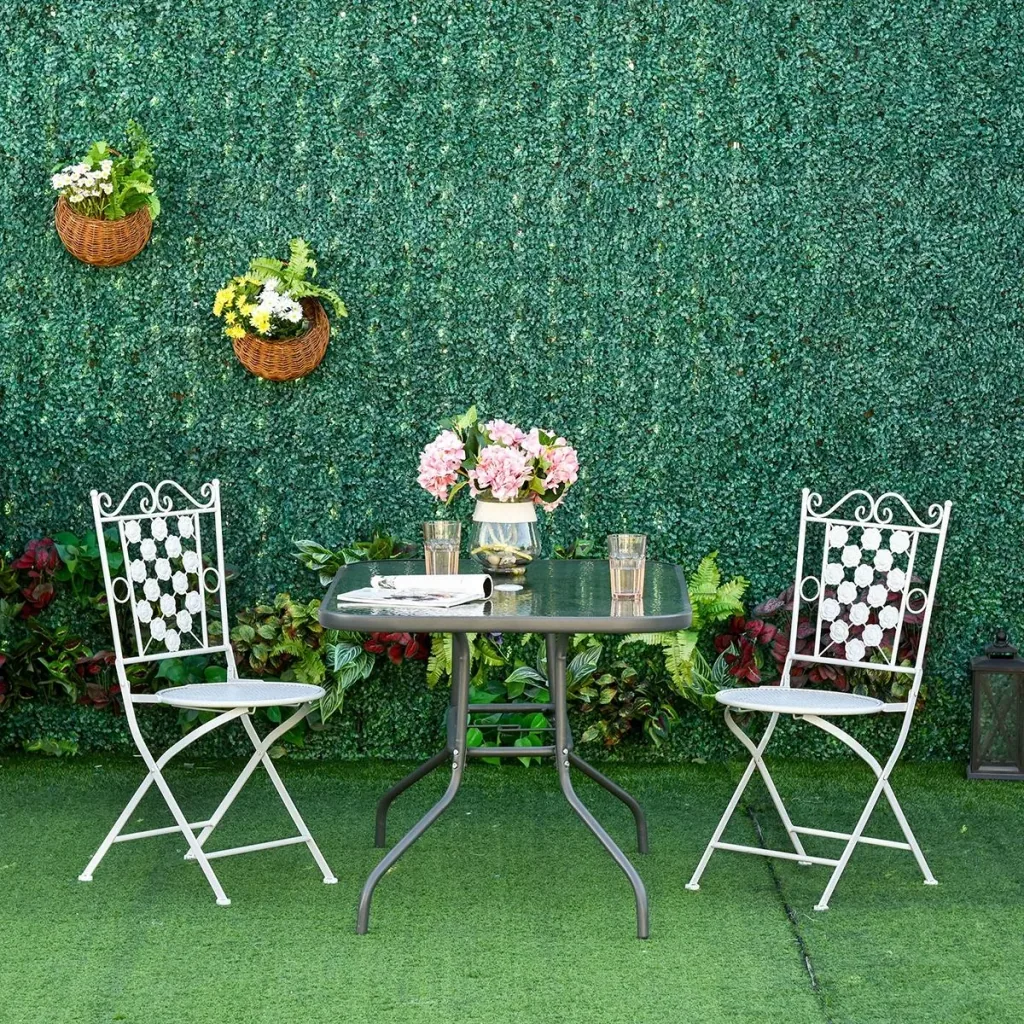 Garden table with umbrella hole carbon grey