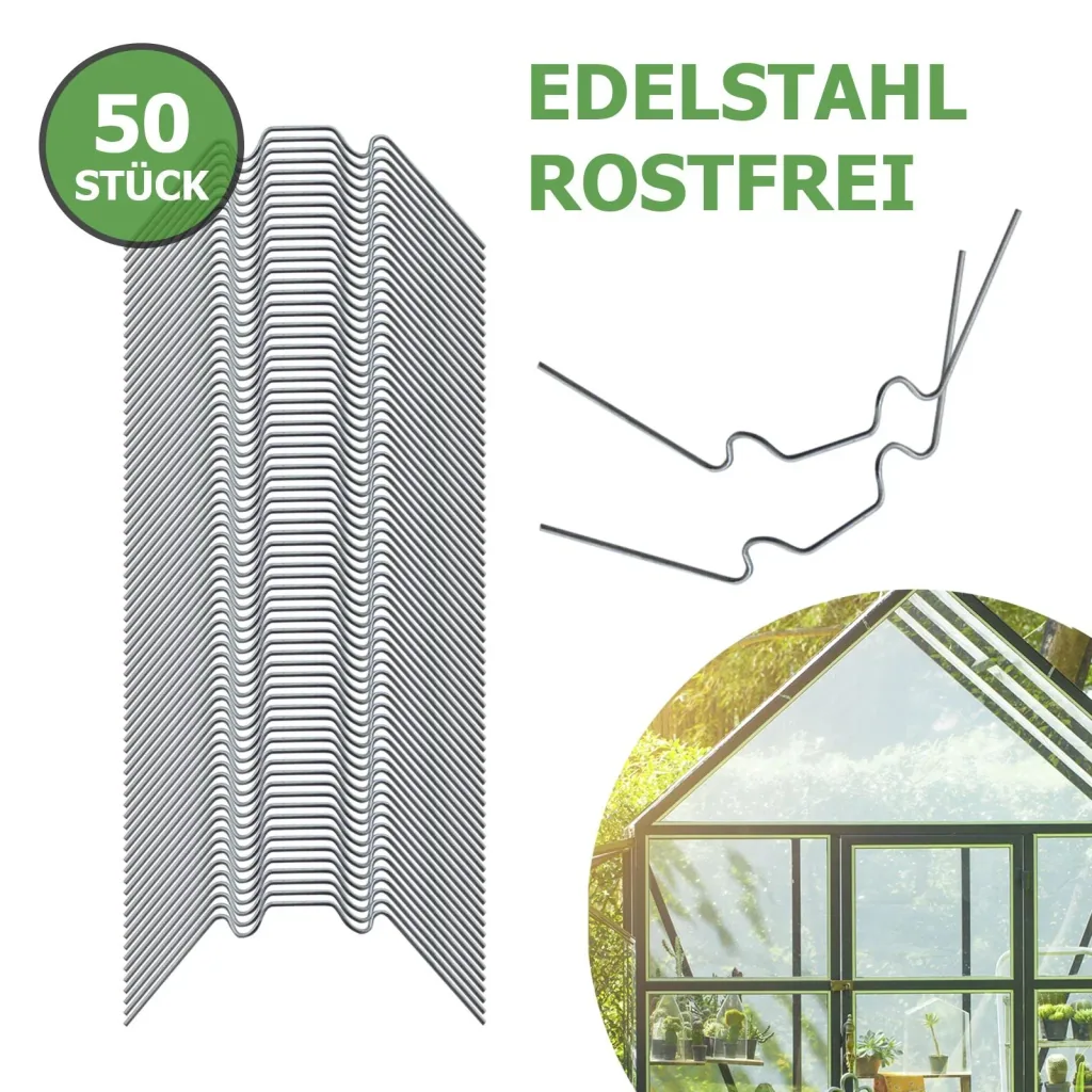 Greenhouse clips, 50 pieces