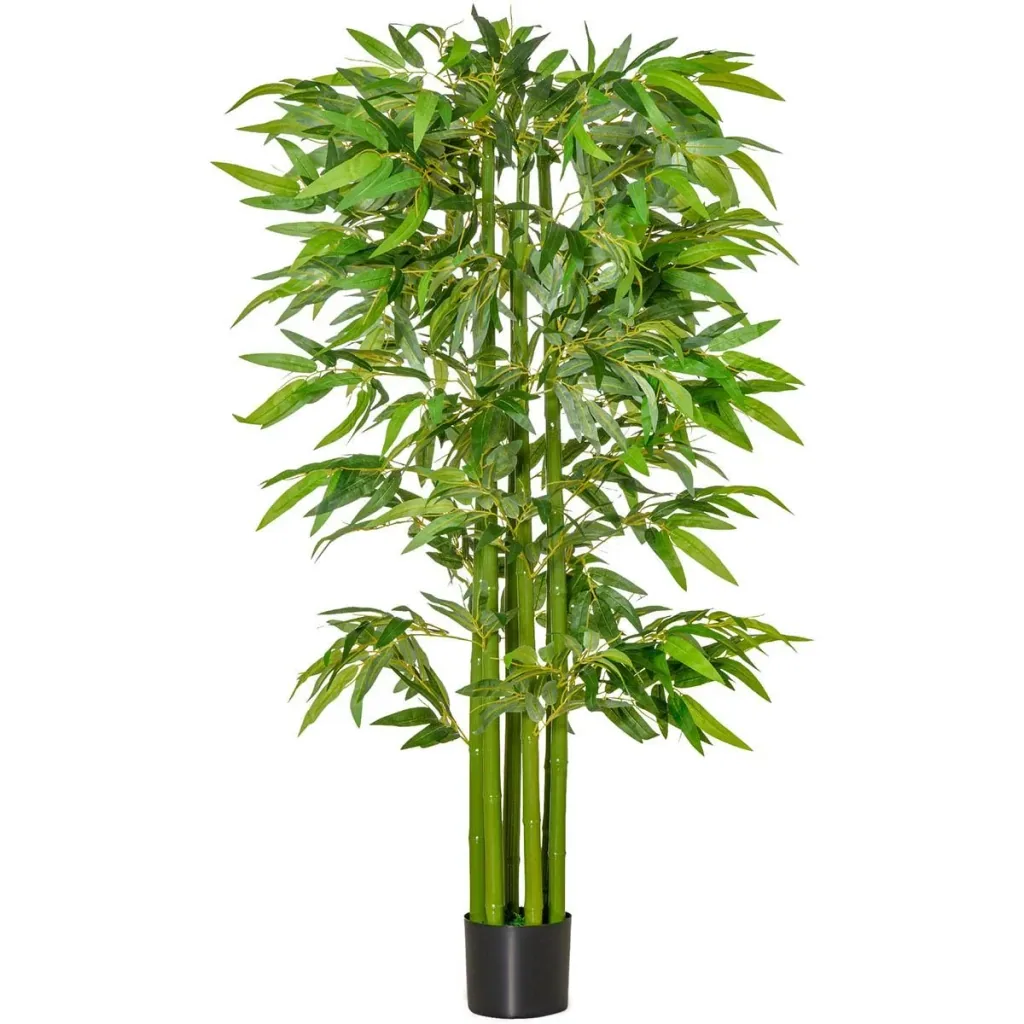 artificial plants large 160 cm bamboo artificial plant houseplant office plant plastic pot for indoor and outdoor