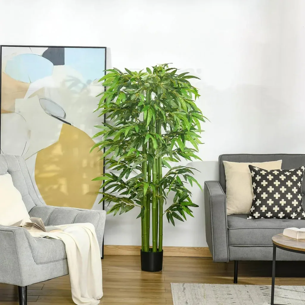 artificial plants large 160 cm bamboo artificial plant houseplant office plant plastic pot for indoor and outdoor
