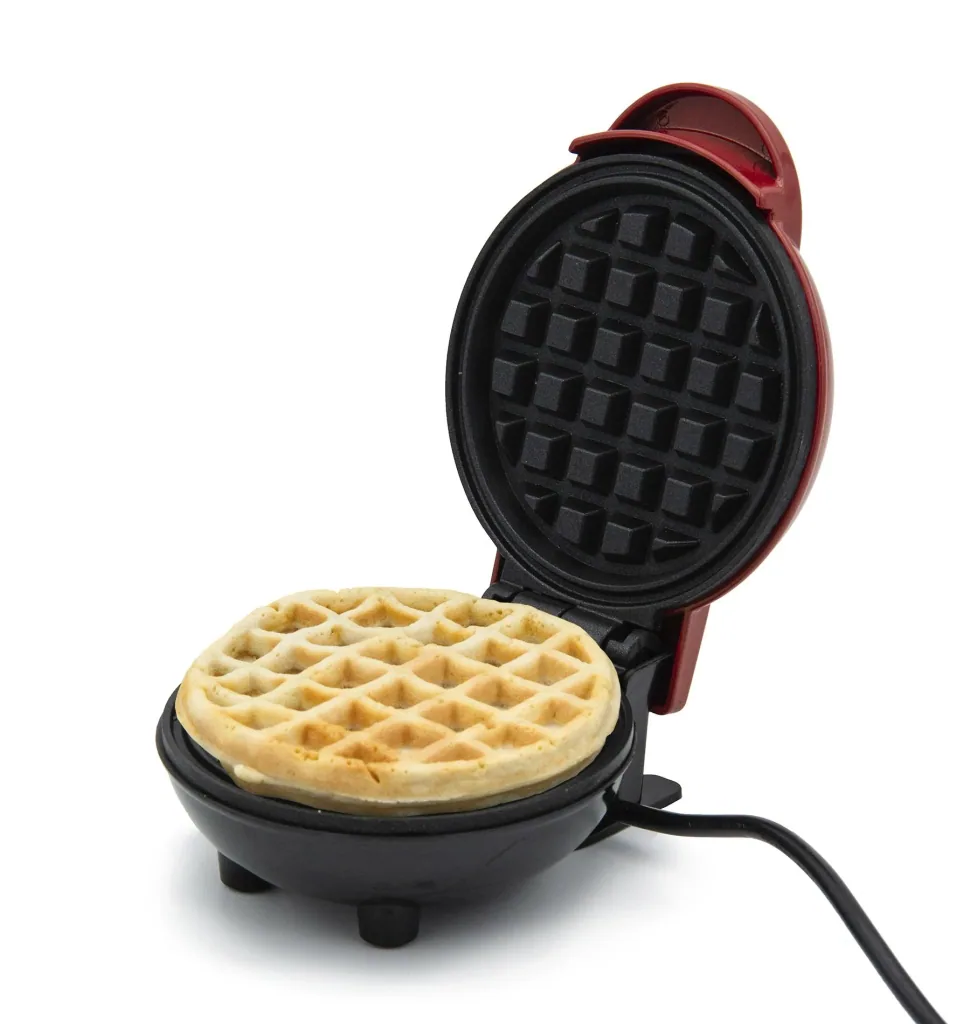 Mini waffle iron for Belgian waffles
