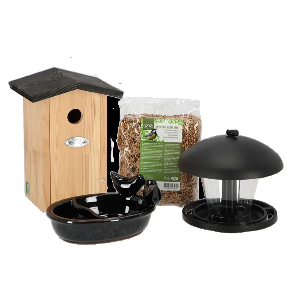 Complete garden bird package