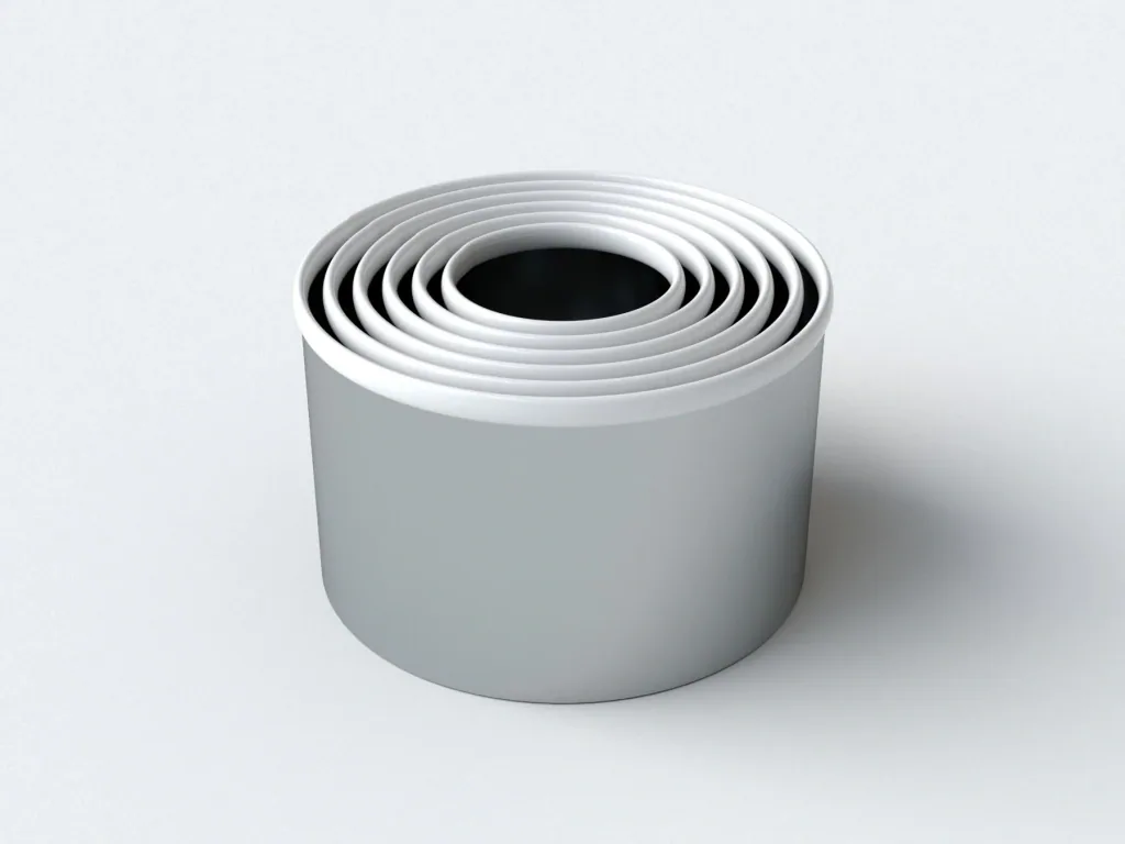 Cookie cutter set, stainless steel, 6 pieces