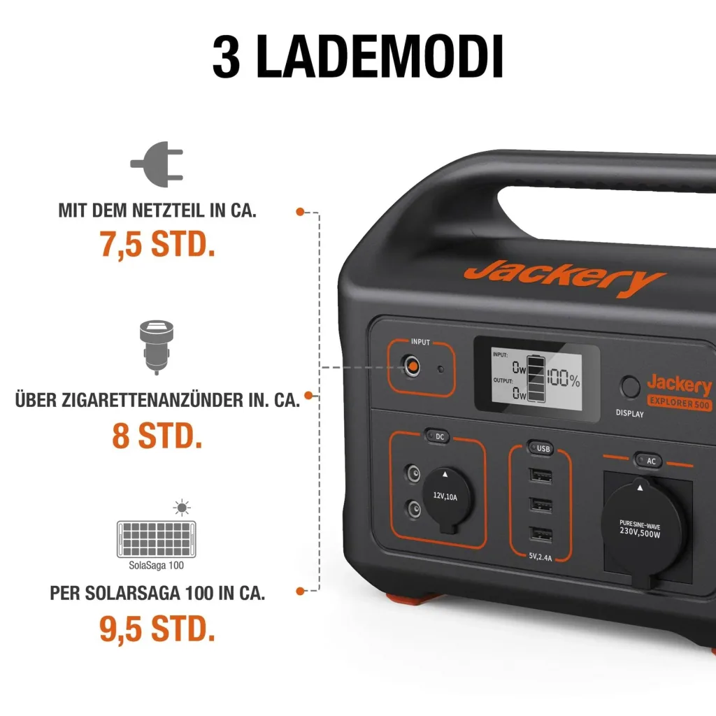 Portable Power Station Explorer 500, 518 Wh