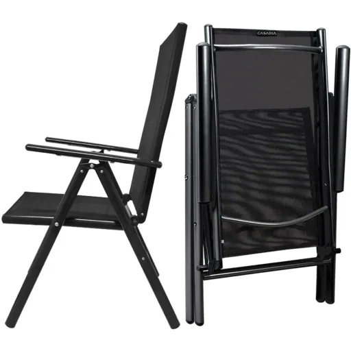 Aluminium garden set Bern 6+1 frosted glass anthracite - Set