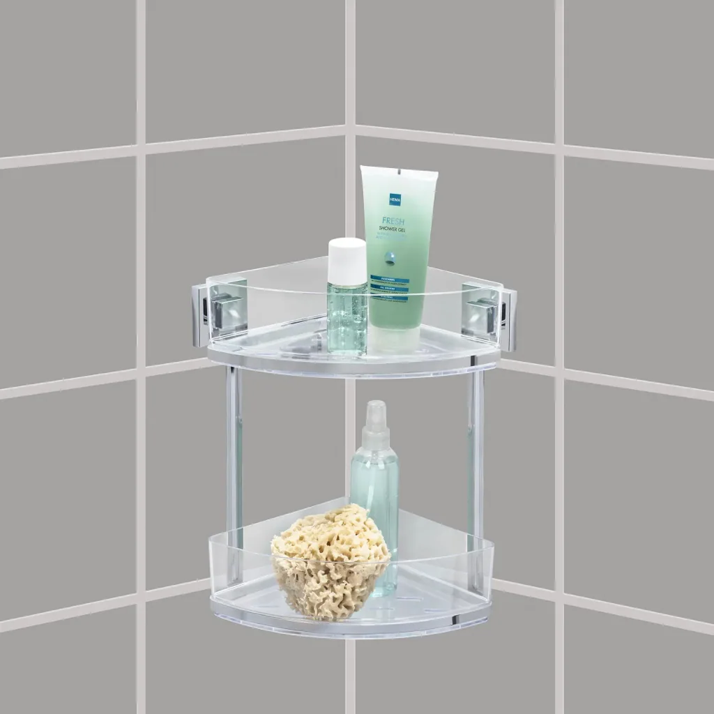 Quadro corner shelf with two levels