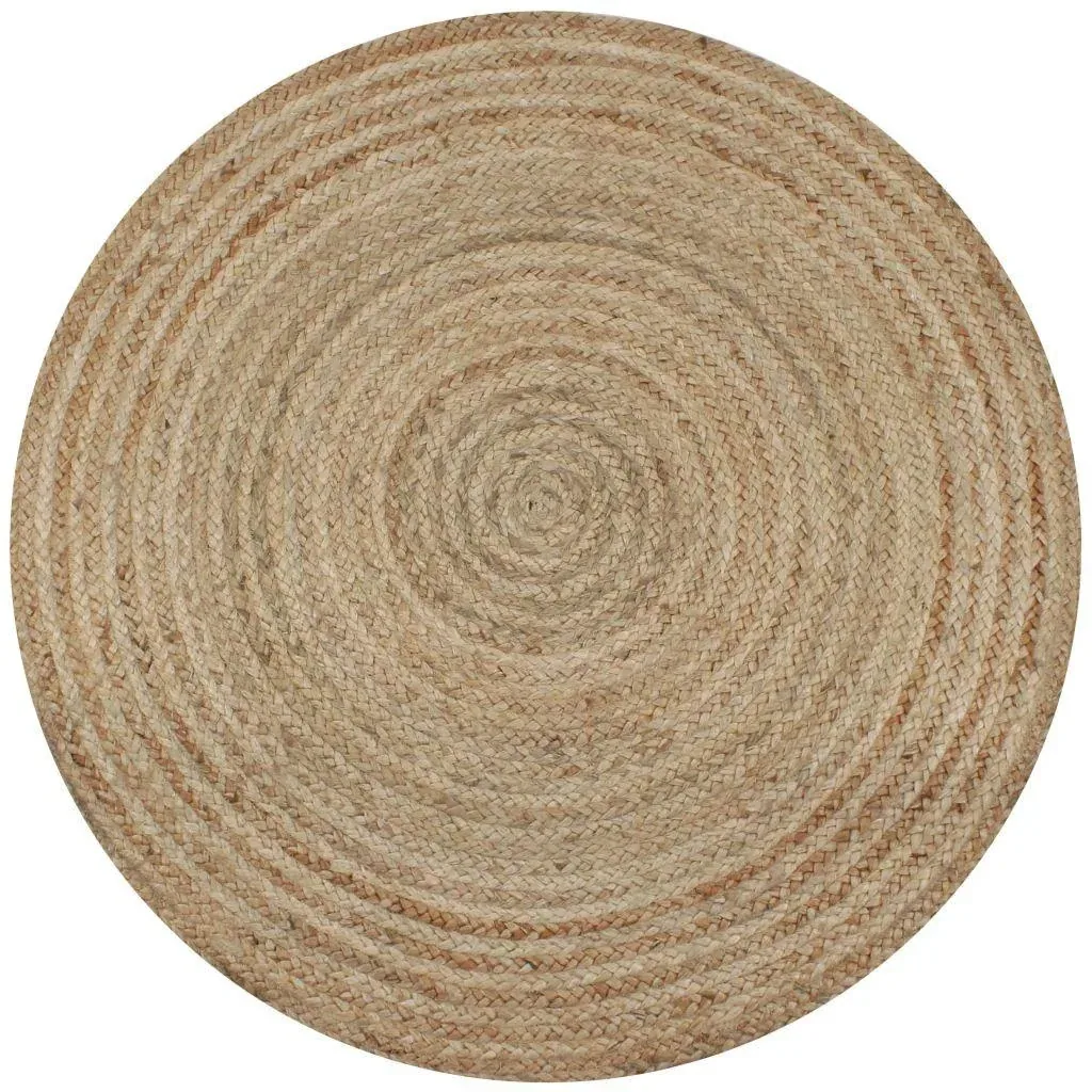 Round rug 150 cm woven jute