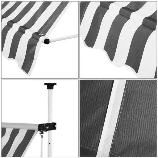 Clamp awning white/grey 300cm