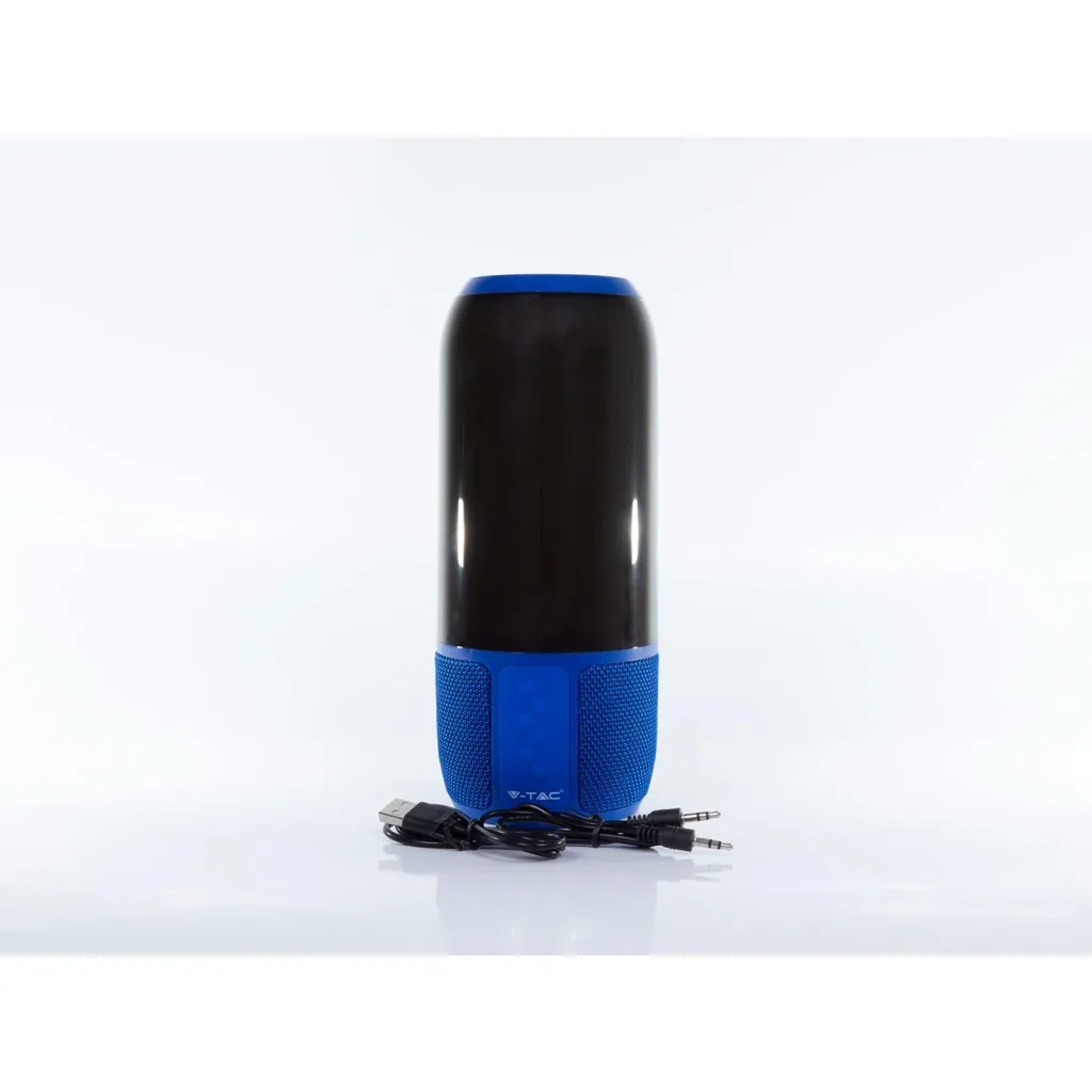 VT-7456 Bluetooth speaker with RGB lighting - 2x 3Watt - Blue