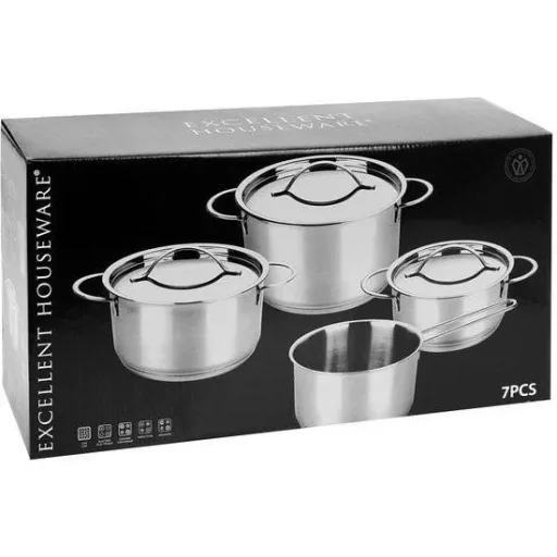 7-piece cookware set - with glass lids