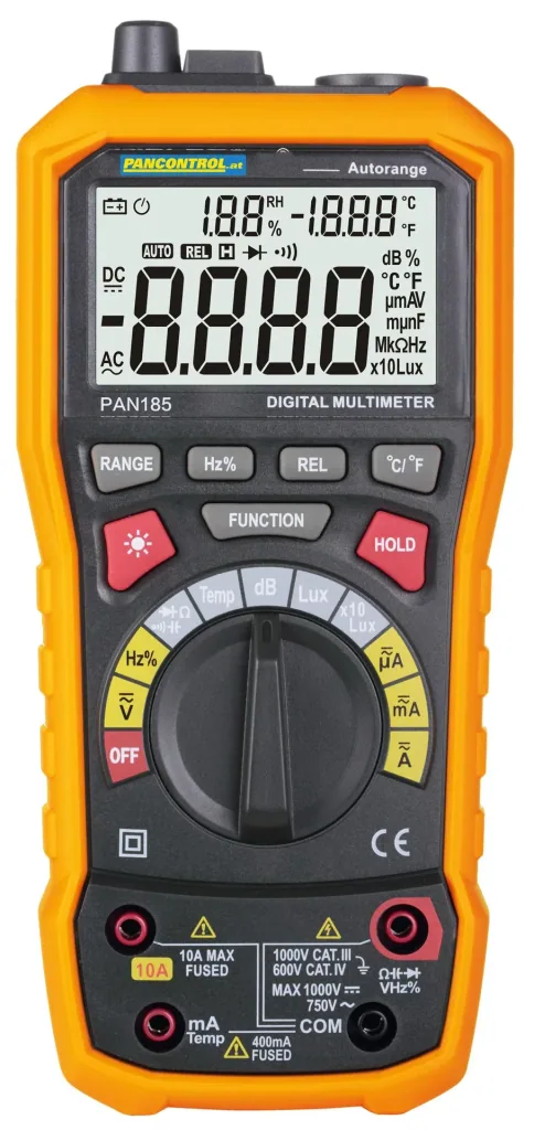 PAN 185 - Multisensor measuring device for electrical and physical quantities