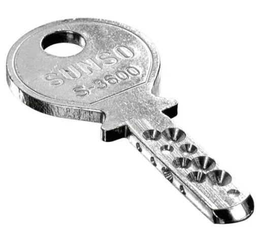 Security padlock, 40 x 36 steel + 4 security keys