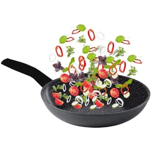 NL Frying Pan - Marble Coating - 28 cm - Black