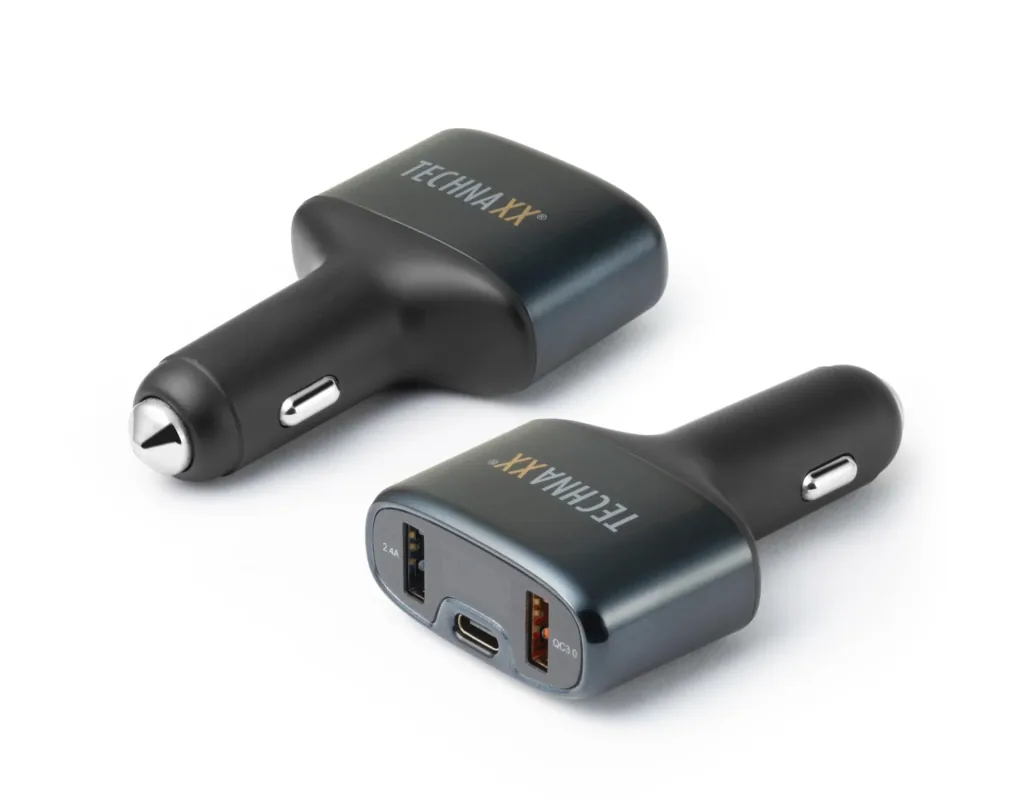 QC 3.0 & USB-C Car Charger Adapter TE18